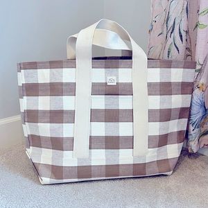 Loeffler Randall Oversized Bodie Gingham Open Tote